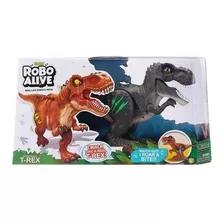 Robo Alive Dinossauro T-rex Cinza - Candide 1113
