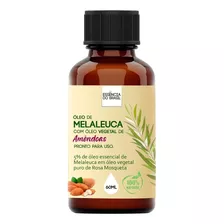 Óleo Essencial Essência Do Brasil Óleo De Melaleuca Com Amêndoas 60ml - Pronto Para Uso Melaleuca Com Amêndoas 60ml