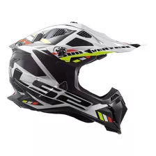 Capacete Ls2 Mx700 Subverter Evo Stomp Preto Branco Cor Preto/branco Tamanho Do Capacete 56