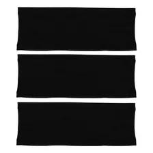 Testeira Headband Faixa De Cabeça Hupi Prime Kit 03 Preto