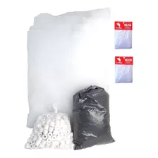 Kit Mídias Filtragem 4kg Cerâmica* 2kg Carvão 1m Lã* 2bolsas