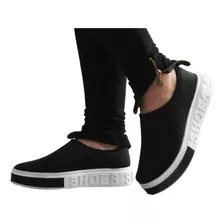 Tenis Feminino Sneaker Shoes Slip On Calce Facil Super Leve