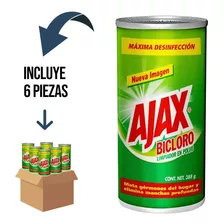 6pz Ajax Bicloro Limpiador Multiusos 388 G En Polvo