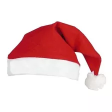 Touca Do Papai Noel Gorro Para Natal - 2 Peças Cor Vermelho