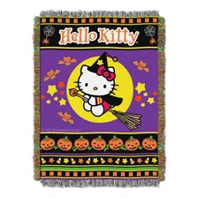 Sanrio Hello Kitty, Manta Tejida De Tapiz Witchy Kitty , 48