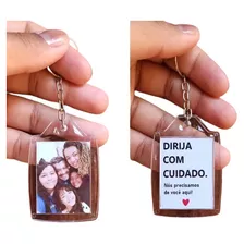 Chaveiro Acrilico Personalizado Com Foto Namorados 3x4 