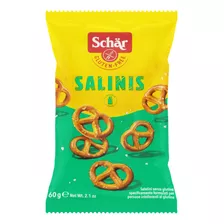 Kit 10 Biscoitos Mini Pretzel Salinis Sem Glúten 60g Schar