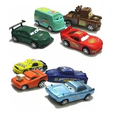 8 Carrinhos Coleção Carros Disney Relâmpago Mc Queen