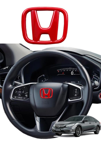 Emblema De Volante Honda Civic 2016 2017 2018 2019 2020 2021 Foto 3