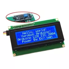 Display Lcd 2004 Backlight Azul 20x4 + Serie I2c Arduino