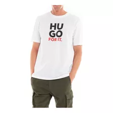 Playera Hugo Boss Logo For It Casual Algodón Amigable