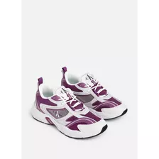 Zapatilla Retro Tennis Su-mesh Blanco Mujer Calvin Klein