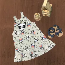 Vestido Roupa Para Bebê Love Panda