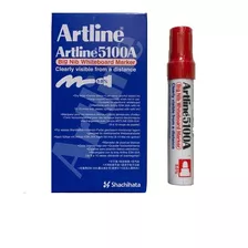 Plumon Artline Grande Pizarra Rojo Trazo Super Ancho - 6un