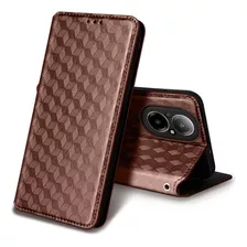 For Realme C67 4g Cubic Pattern Wallet Card Slot Stand Case