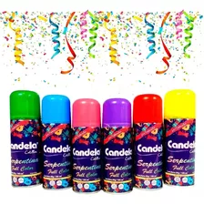 Serpentina En Aerosol Candela Varios Colores Pack X10