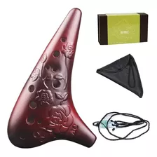 Zycsktl Principiante Adulto 12 Hoyos Alto C Arcilla Ocarina,