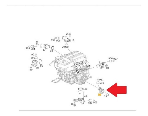 Sensor Detonacion Mercedes Benz E200 E220 E280 E320 G320 Foto 4