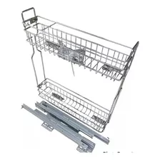 Especiero Corredera Oculta Cierre Suave 200mm Mueble De Coci