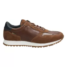 Zapatilla Cuero Rockford Hombre Flint Café