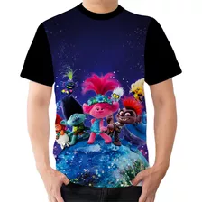 Camisa Camiseta Trolls World Tour Poppy Branch Barb 2