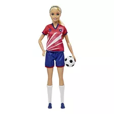 Boneca De Futebol Barbie, Loira, Rabo De Cavalo, Colorida, 9