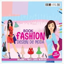 Livro Book Fashion: Design De Moda - Capa Azul - Editora Pé Da Letra [2022]