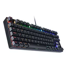 Teclado Mecânico Tkl Neron Black Outemu Blue Hotswap Led Rgb Idioma Português Brasil Cor De Teclado Preto