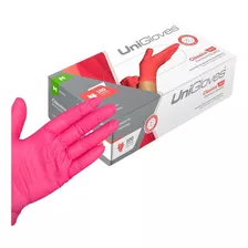 Luva De Látex Clássico Red Unigloves 100und Cor Vermelho Cereja Tamanho Pp Unidades Por Embalagem 100