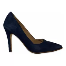 Stilettos Gamuza Azul 38