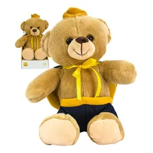 Urso Príncipe De Pelúcia 25cm Infantil Decoração Unik Baby