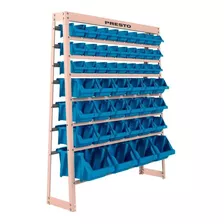 Kit Estante Organizador Com 49 Gavetas Azul 93016 Presto