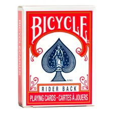 Mini Baralho Rider Back Bicycle Cartas Vermelho Premium 