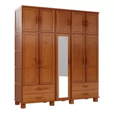 Ropero 10 Puertas 4 Cajones Madera Armado Gratis Tiendamax