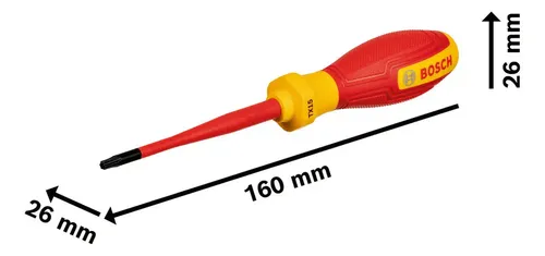 Destornillador Torx Tx15 X 75 Mm Bosch Vde Dielectrico 1000v