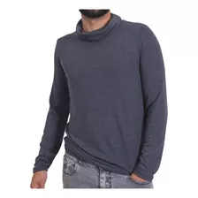 Sweater Lanilla Liso Básico Fino Hombre