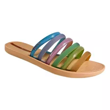 Sandalias Para Niña Ipanema Multitiras Rainbow Nude