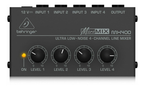 Behringer Mx400 Mini Mixer 4 Canales