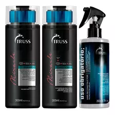  Kit Truss Miracle Shampoo + Condicionador + Uso Reconstrutor