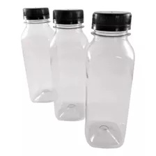 20 Garrafa Pet Plástica Tampa Com Lacre 300ml Descartável