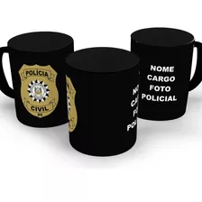 Caneca Porcelana Pc Rs Polícia Civil Rs Personalizada