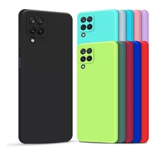 Capa Capinha Compatível Com Galaxy A12 Silicone Aveludado