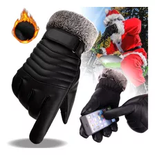 Guantes De Cuero Térmicos Impermeables Frio Para Moto Bici