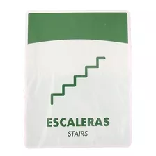 Aviso Letrero Señal Escaleras 21x16 Señalizacion Fluorescent