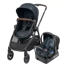 Carrinho De Bebê De Paseio Maxi-cosi Anna3 Ts Trio Essential Graphite Com Chassi De Cor Preto