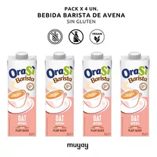 Pack 4u - Leche Vegetal De Avena Barista 1 Lt Orasi