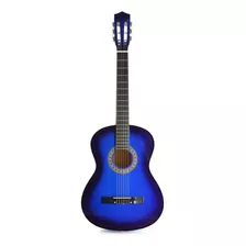 Guitarra Acústica Femmto Cg001 Cg001 Para Diestros Azul Madera Dura Laca