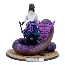 Figura De Sasuke Uchiha Con Serpiente Manda Del Anime Naruto