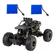 Carrinho Controle Remoto Monster Truck 4x4 + Bateria Reserva