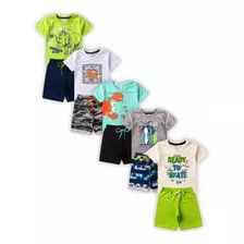 5 Conjunto Infantil Menino Roupa Masculina Juvenil 1 Ao 16